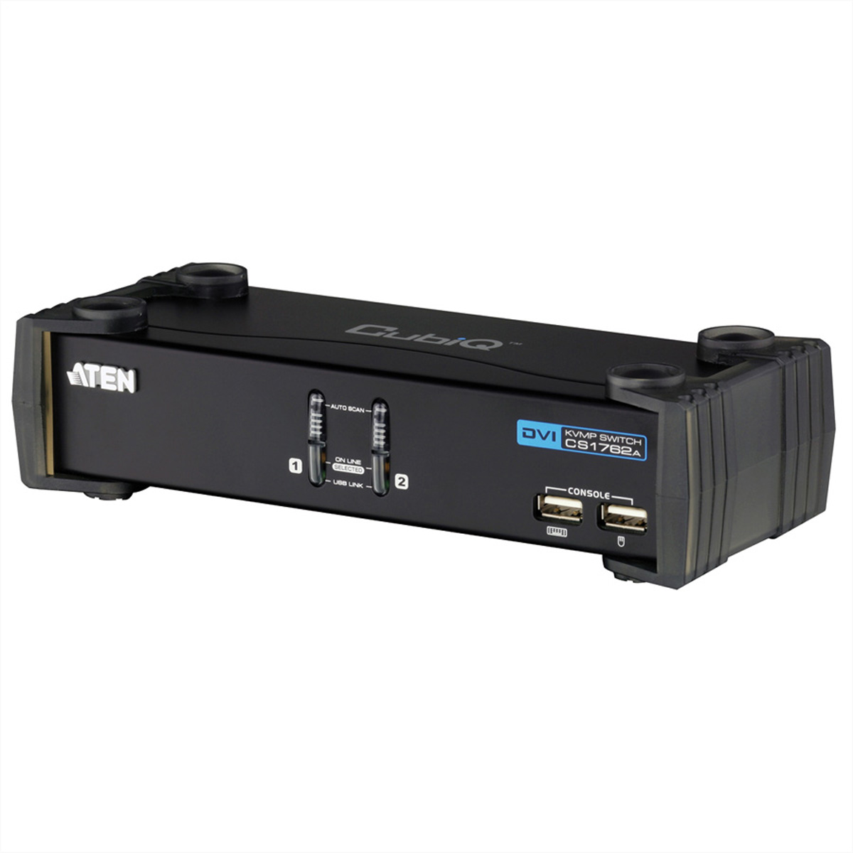 ATEN CS1762A KVM DVI KVM-Switch, Audio, Switch USB, 2 DVI, USB-Hub, Ports