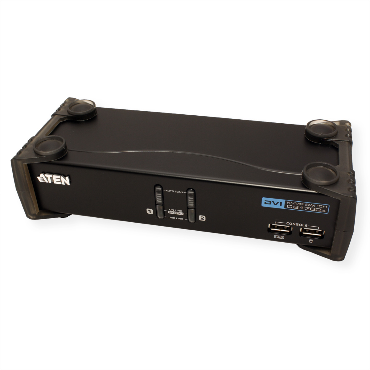 ATEN CS1762A KVM Switch Audio, Ports USB, DVI USB-Hub, KVM-Switch, 2 DVI