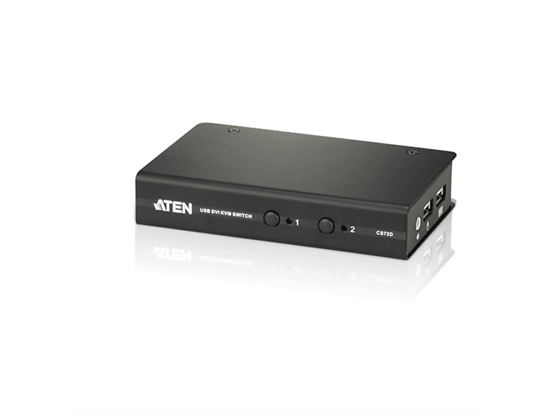 ATEN CS72D DVI Switch KVM-Switch, Ports DVI, 2 KVM USB, Audio
