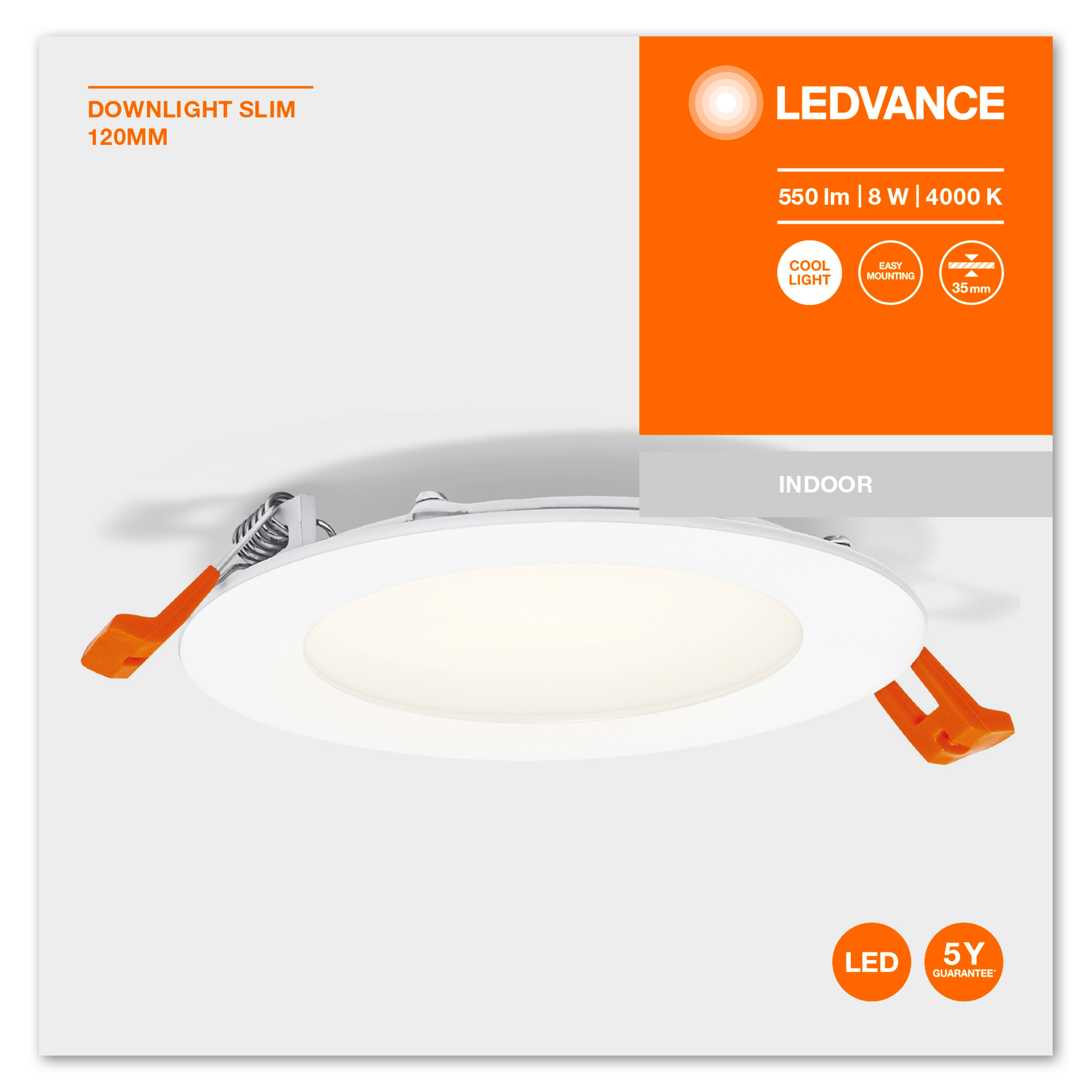 SLIM LEDVANCE DOWNLIGHT Deckenbeleuchtung RECESS Kaltweiß