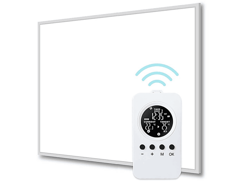 3-30 HEIDENFELD Für m² m²) 400 Raumgröße: HF-HP106-3 - Fernbedienung Watt, 10 - Infrarotheizung - (400 W