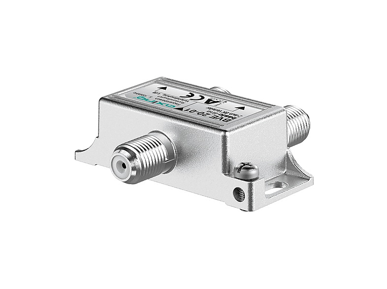 Axing BVE 20-01 2-Fach BK-Verteiler (5-1000 MHz) für BK/DVB-T2 HD, F