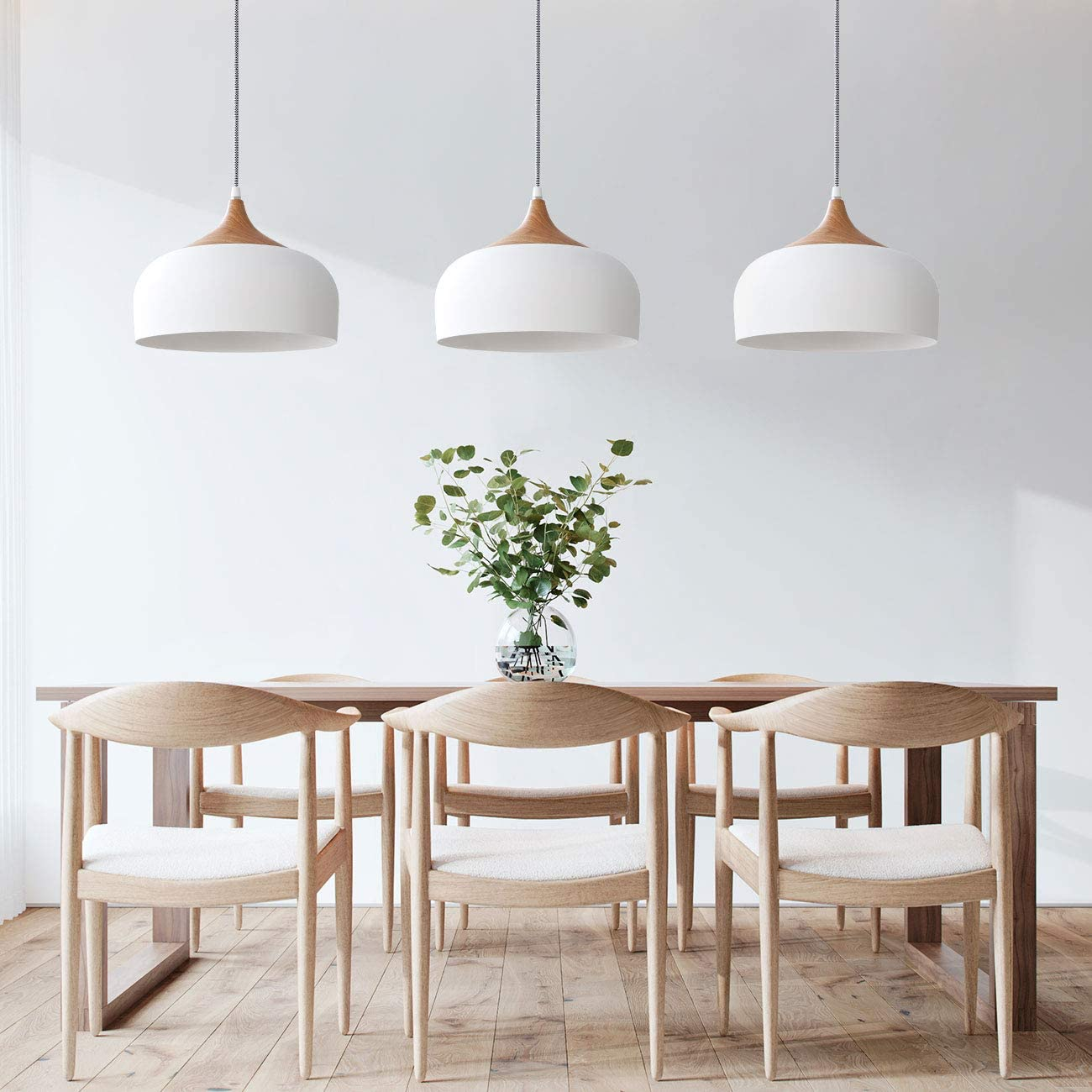 TOMONS LED Deckenlampe Esszimmer Simpler Restaurant Skandinavisch Pendelleuchte Stil warmweiß für Wohnzimmer Moderner
