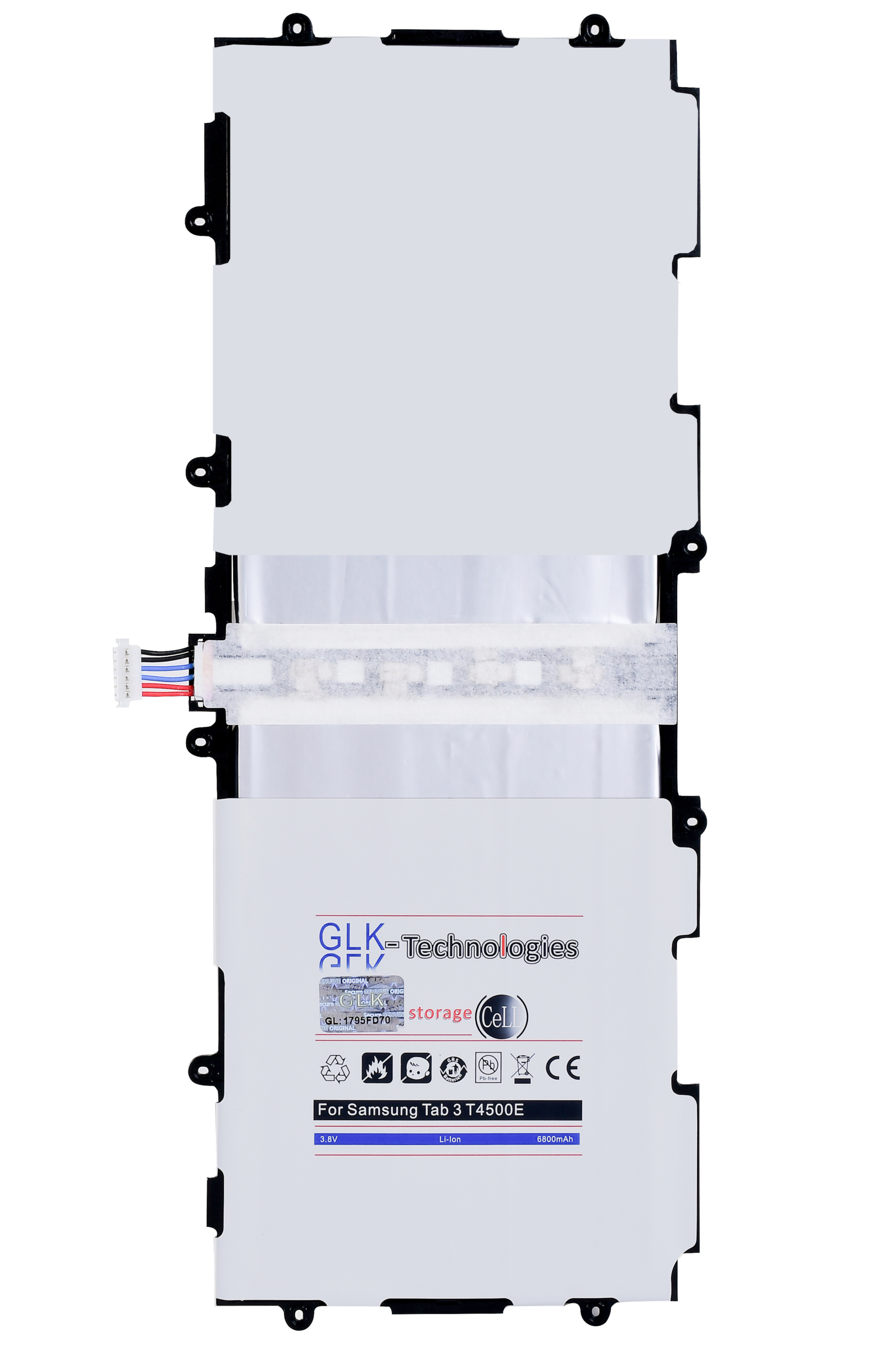 GLK-TECHNOLOGIES High Power 10.1 Samsung P5200 Galaxy 3 Tab P5210 P5220 Akku inkl. Li-Ion Akku Werkzeug GT Ersatz Battery 6800mAh Tablet