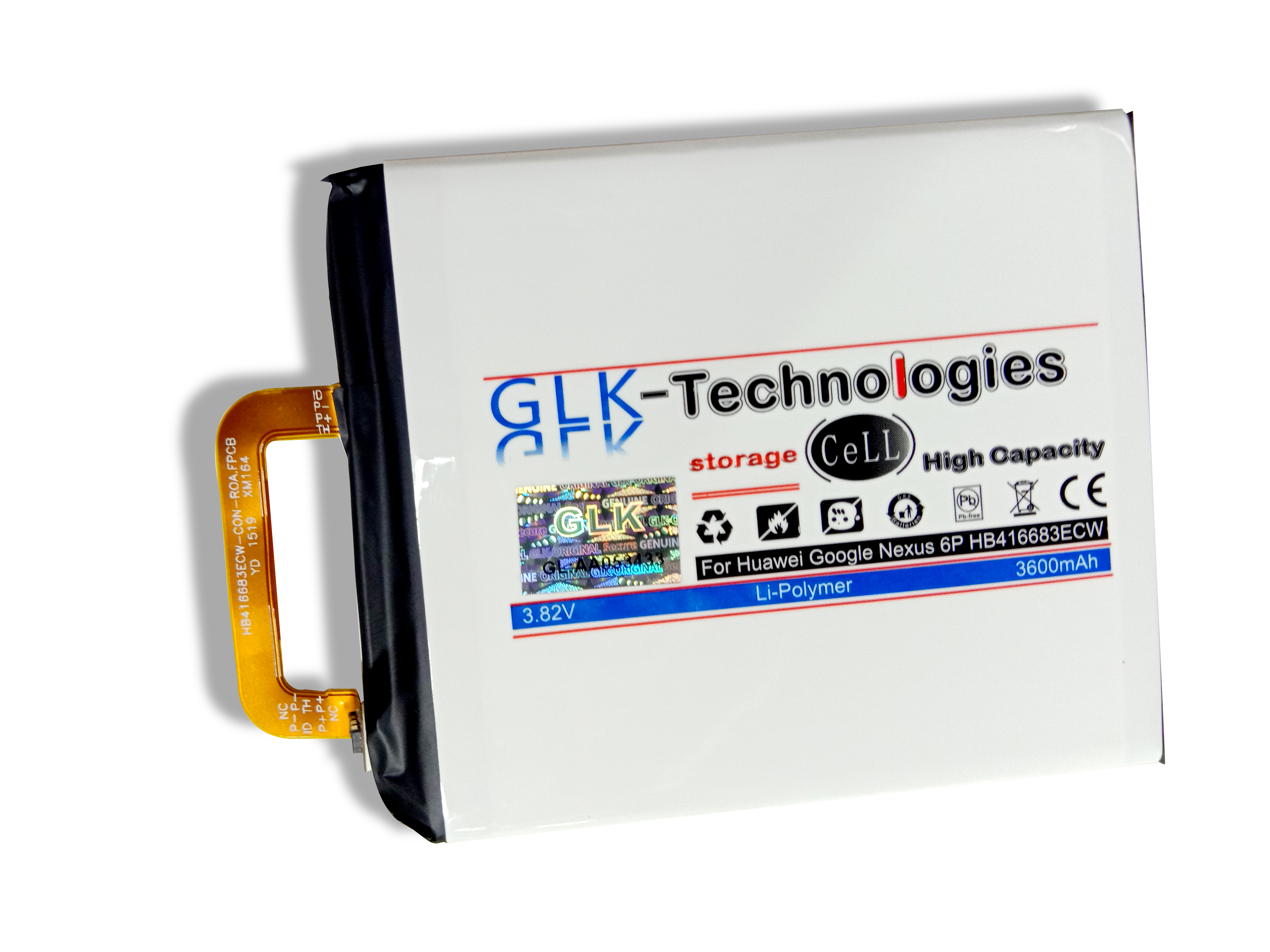 Nexus Google Akku A2 inkl. GLK-TECHNOLOGIES H1511 A1 für Li-Ion Werkzeug HB416683ECW H1512 6P Huawei Battery Smartphone Ersatz Akku Angler Set