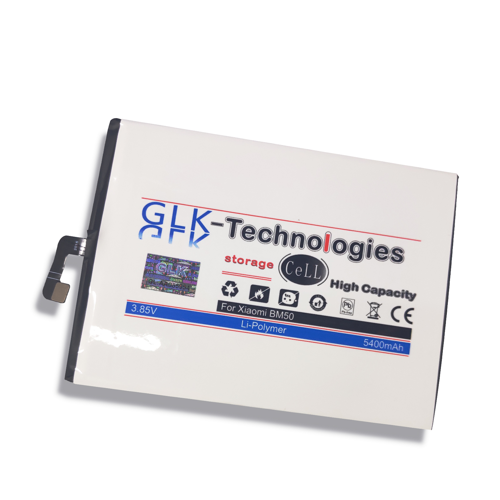GLK-TECHNOLOGIES High Power Batterie Mi Akku Max 5400 2 Werkzeugset Smartphone // Xiaomi inkl Ersatz Akku für mAh BM50 Li-Ion