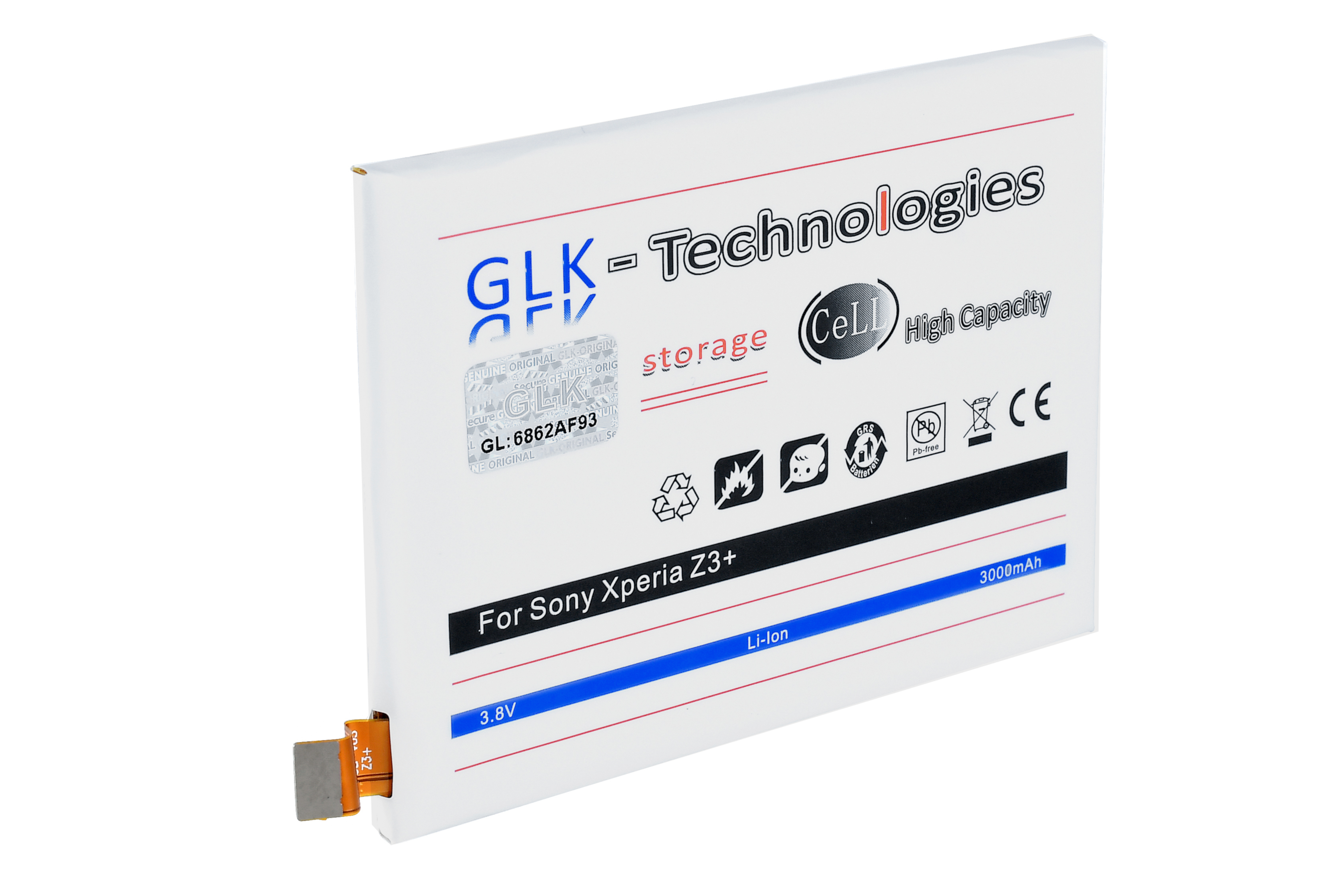 GLK-TECHNOLOGIES High Power Werkzeug Xperia Z3 Plus LIS1579ERPC Set mAh Akku Z3+ Akku Sony für Ersatz Ersetzt Smartphone Li-Ion Inkl. 3000 Sony