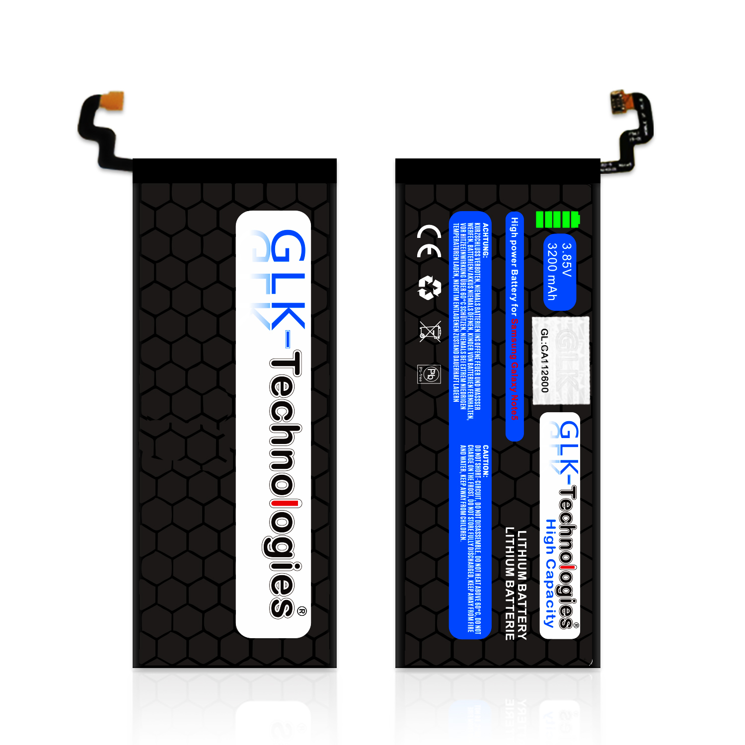 GLK-TECHNOLOGIES Akku für Samsung Note inkl. | Battery Werkzeug Lithium-Ionen-Akku mAh 5 | Akku EB-BN920ABA Akku Smartphone Galaxy Set Ersatz 3200 SM-N920 