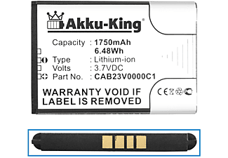 AKKU-KING Akku für Alcatel CAB23V0000C1 Li-Ion Handy-Akku, 3.7 Volt, 1750mAh