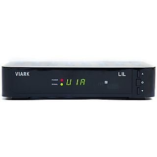 Sintonizador satélite - VIARK VIARK LIL Sintonizador satélite HD, HDMI, 2x USB y ethernet, Negro