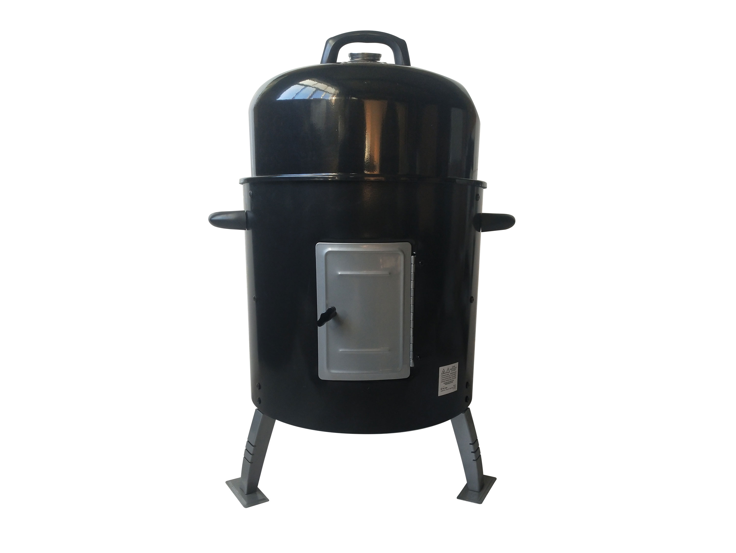 PURLINE Barbecue-Smoker Schwarz Stahl Grill, aus schwarzem