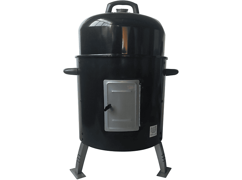 PURLINE Barbecue-Smoker Schwarz Stahl Grill, aus schwarzem