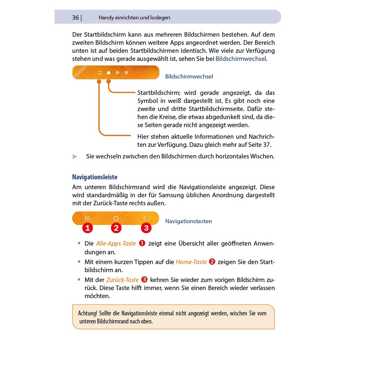 Eine Seite mit Text und Benutzeroberflächenelementen, mit einem gelb hervorgehobenen Bereich.