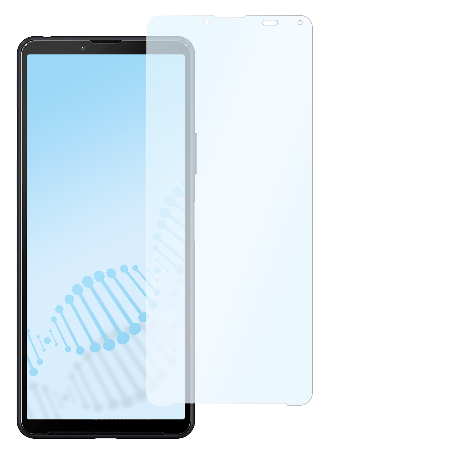 antibakterielle Displayschutz(für 10 flexible Sony Xperia SLABO (5G)) III Hybridglasfolie