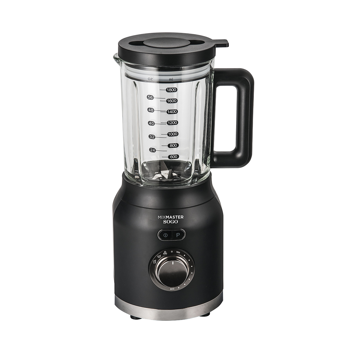 Batidora Vaso - BAT-SS-5525 SOGO, 1200 W, 1.80 l, Negro