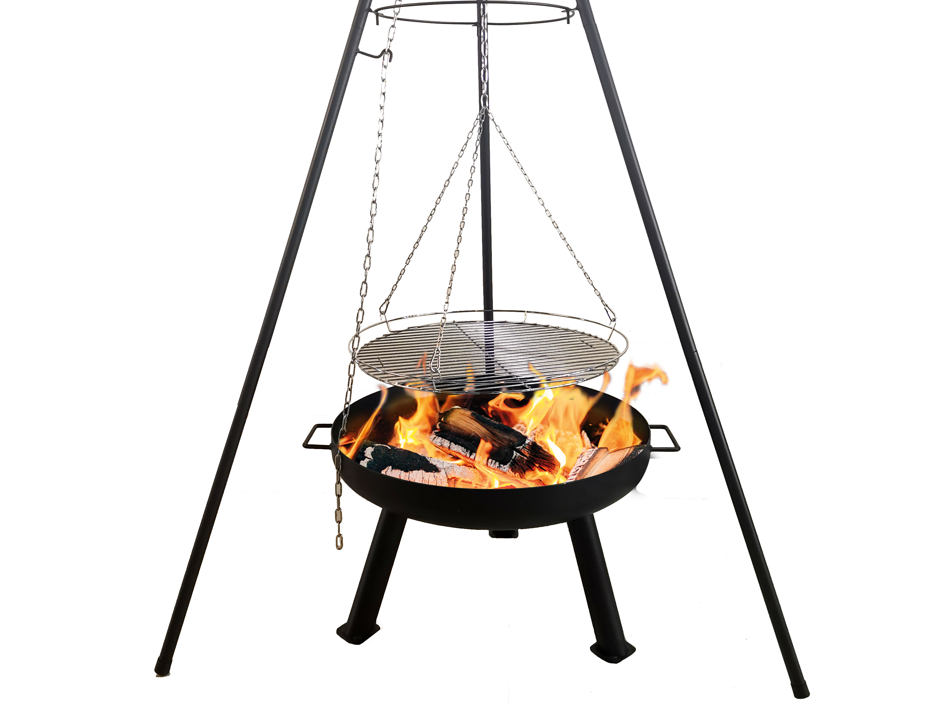 PURLINE Feuerstelle für den Stahl, schwarzem aus längliches Design Kohlenbecken, Schwarz höhenverstellbar Aussenbereich