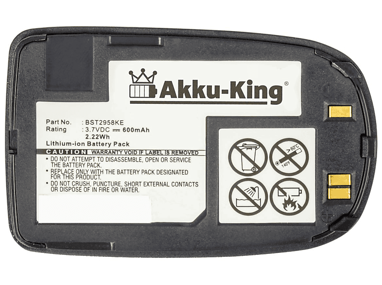Top Qualität AKKU-KING Akku kompatibel mit Samsung Li-Ion dunkelblau 3.7 600mAh Handy-Akku, BST2958 Volt
