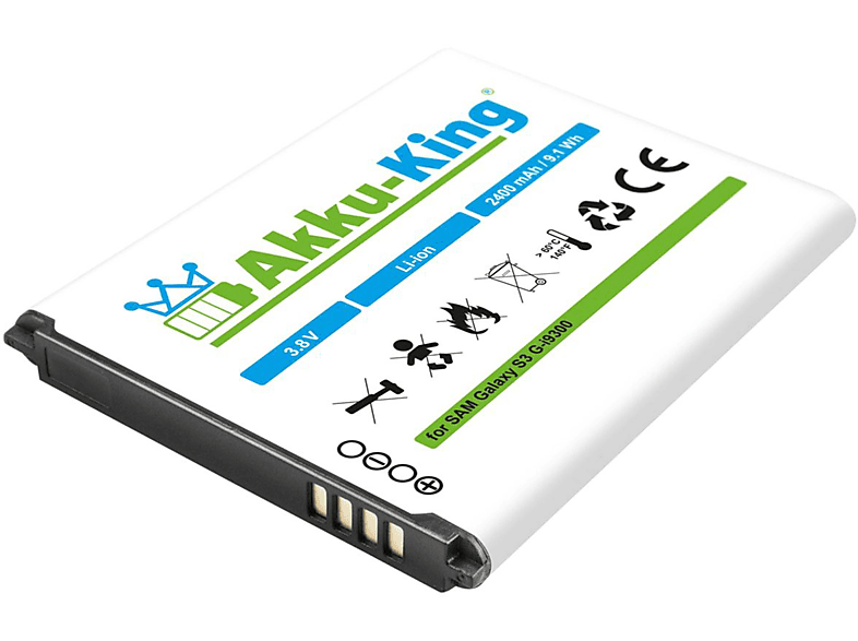 AKKU-KING Akku kompatibel mit Samsung EB-L1G6LLU Li-Ion Handy-Akku, 3.8 Volt, 2400mAh