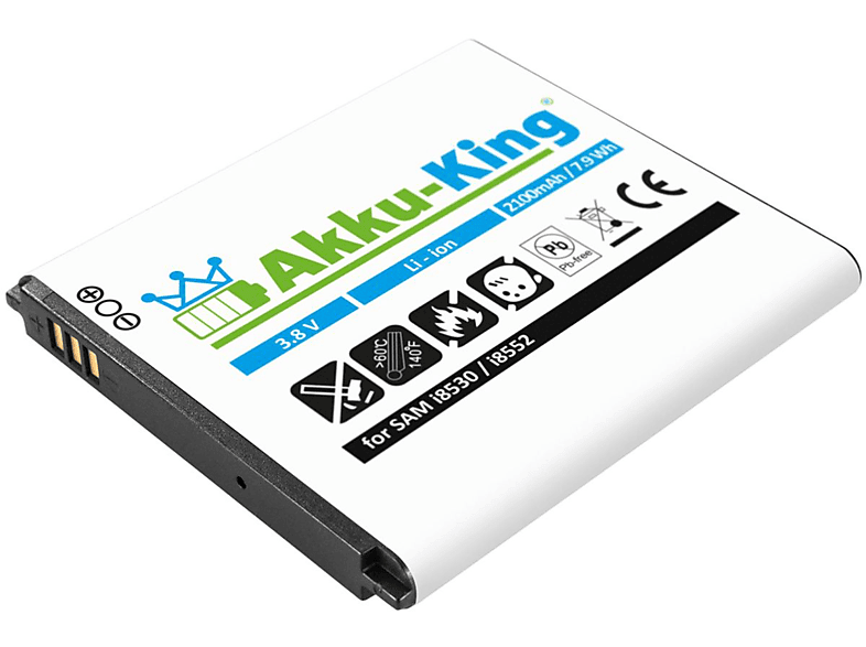 AKKU-KING EB585157LU Samsung kompatibel Li-Ion Handy-Akku, mit 3.8 Volt, 2100mAh Akku