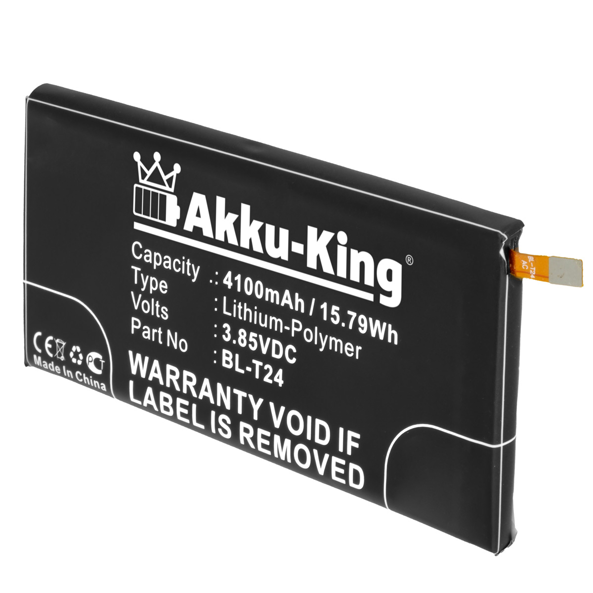 AKKU-KING Akku kompatibel mit Handy-Akku, LG Volt, BL-T24 4100mAh Li-Polymer 3.85