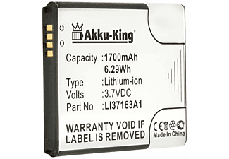 AKKU-KING Akku kompatibel mit Medion LI37163A1 Li-Ion Handy-Akku, 3.7 Volt, 1700mAh