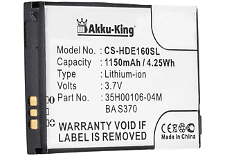 AKKU-KING Akku kompatibel mit HTC BA S370 Li-Ion Handy-Akku, 3.7 Volt, 1150mAh