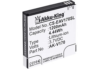 AKKU-KING Akku kompatibel mit Emporia AK-V170 Li-Ion Handy-Akku, 3.7 Volt, 1200mAh