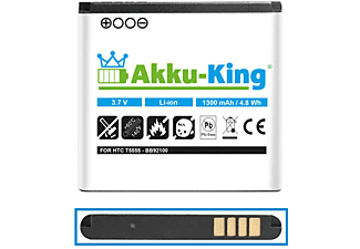 AKKU-KING Akku kompatibel mit HTC BA S430 Li-Ion Handy-Akku, 3.7 Volt, 1300mAh