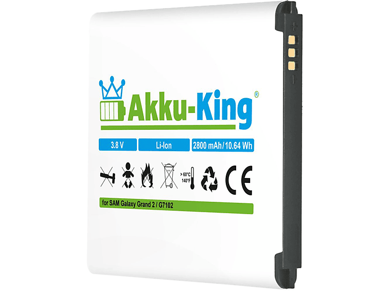 2800mAh 3.8 Samsung kompatibel mit EB665468LU Akku Li-Ion Handy-Akku, AKKU-KING Volt,