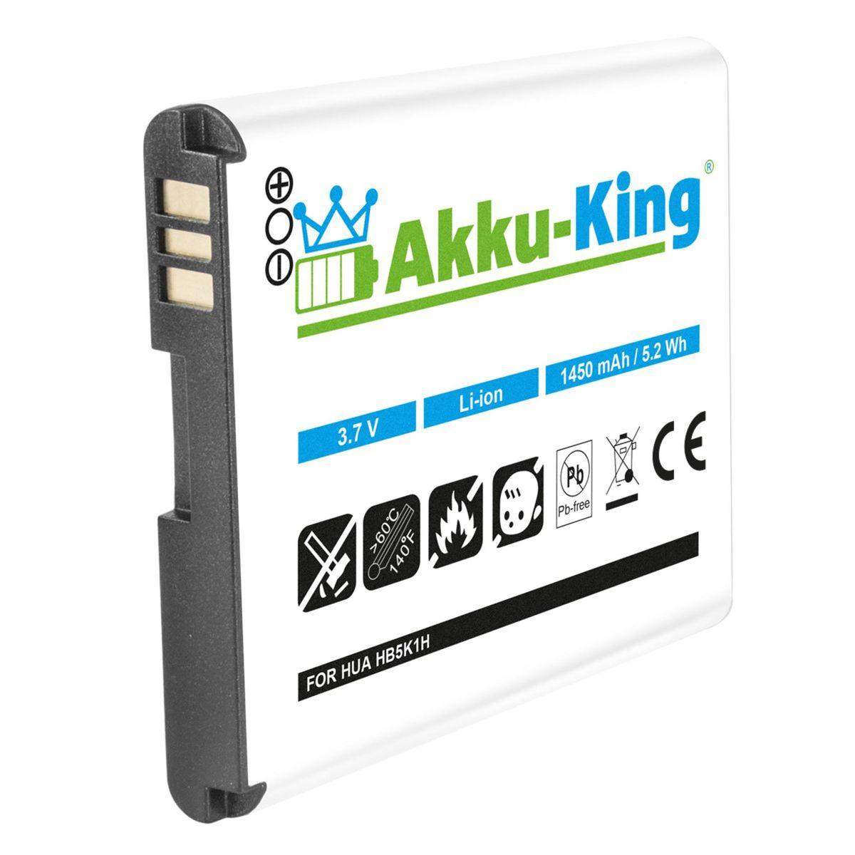 Handy-Akku, mit HB5K1H Akku 3.7 kompatibel Li-Ion Huawei AKKU-KING Volt, 1450mAh