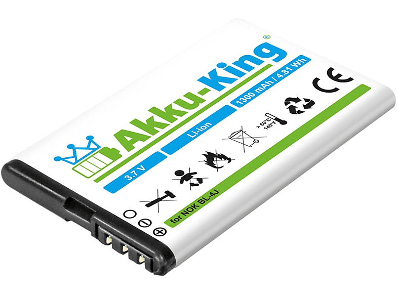 AKKU-KING Akku kompatibel mit NavGear PX-2759-675 Li-Ion Geräte-Akku, 3.7 Volt, 1200mAh