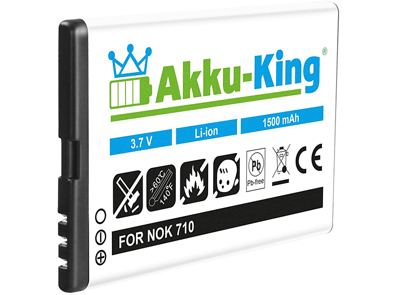 1500mAh kompatibel mit 3.7 AKKU-KING Nokia BP-3L Akku Volt, Handy-Akku, Li-Ion