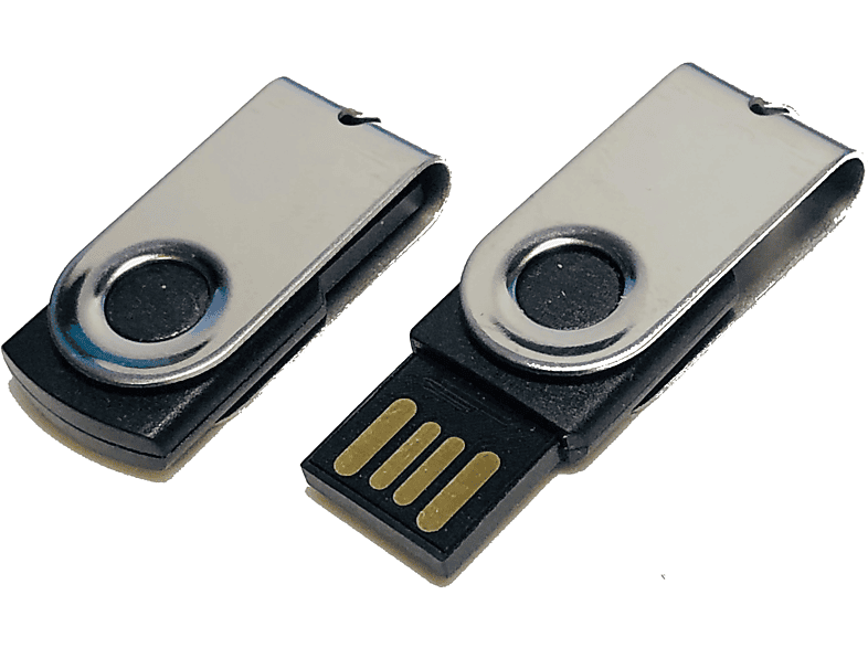 USB GERMANY ® MINISWIVEL USBStick (SchwarzChrome, 64 GB) MediaMarkt