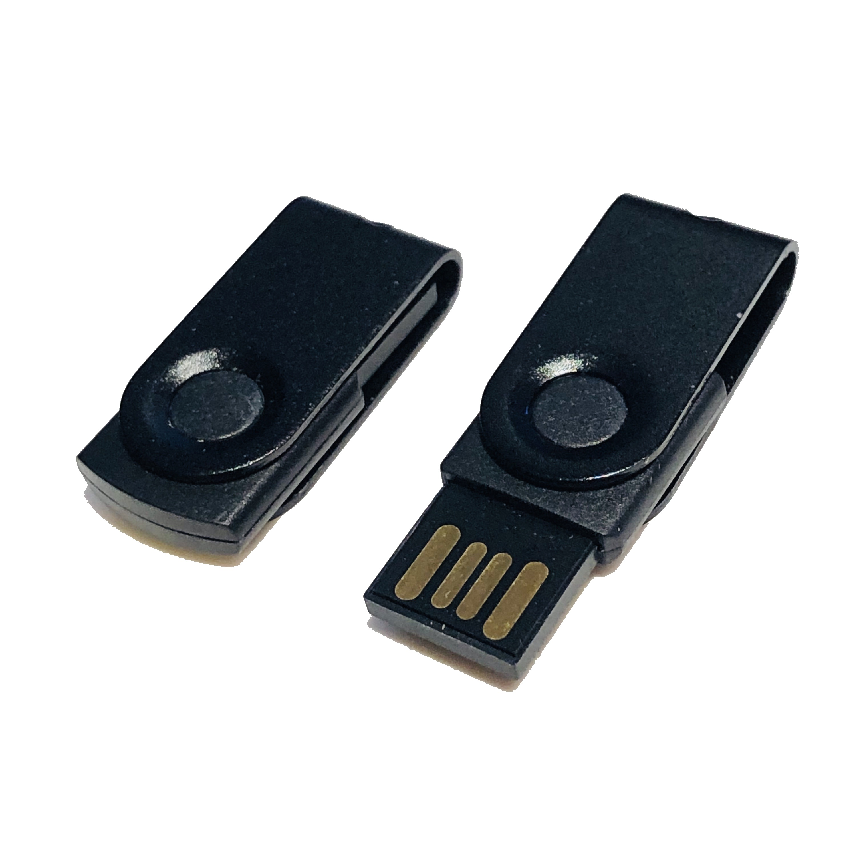 ® USB GERMANY (Schwarz-Schwarz, GB) MINI-SWIVEL USB-Stick 64