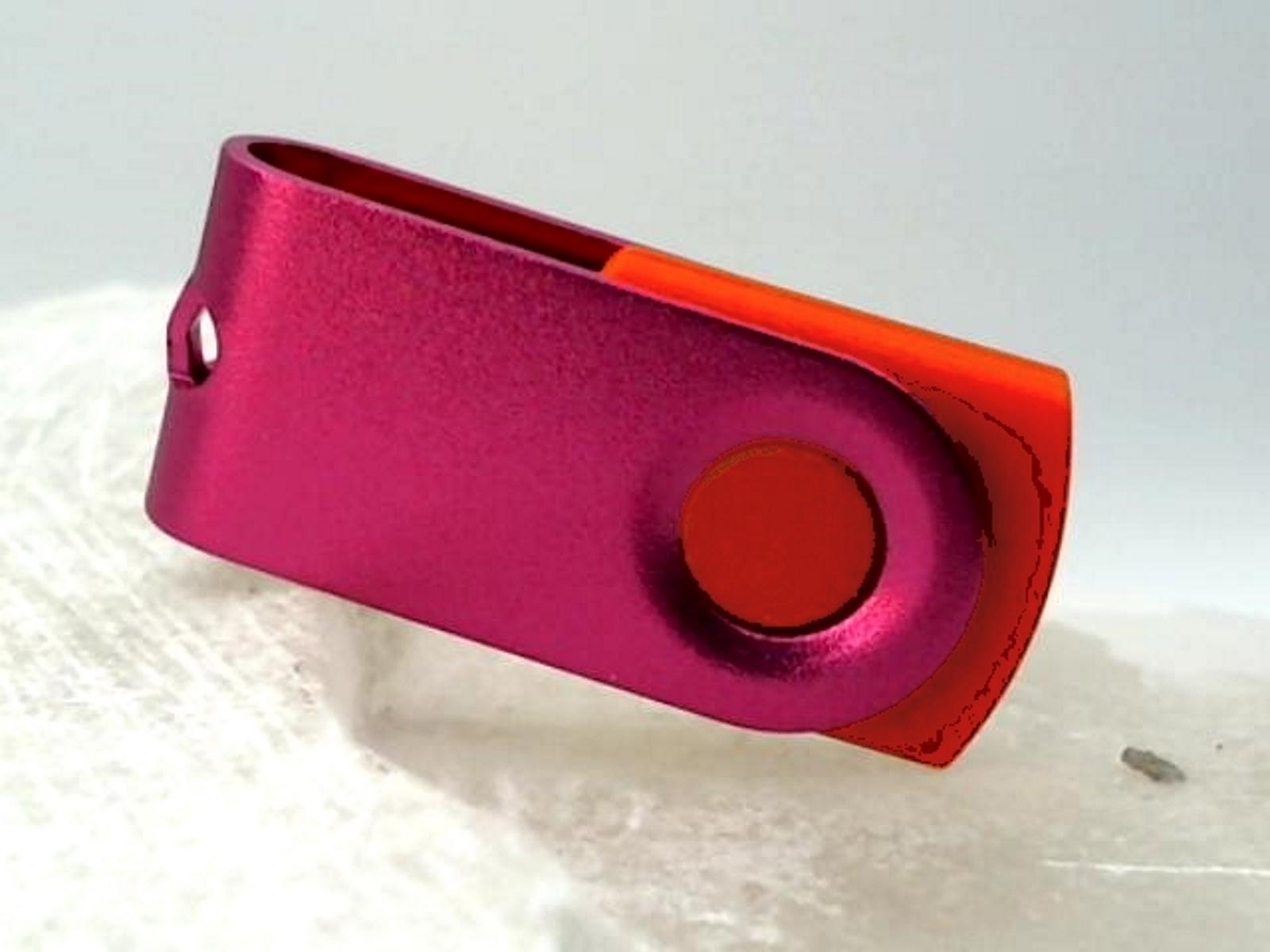 USB-Stick GERMANY 128 MINI-SWIVEL (Rot-Pink, ® GB) USB