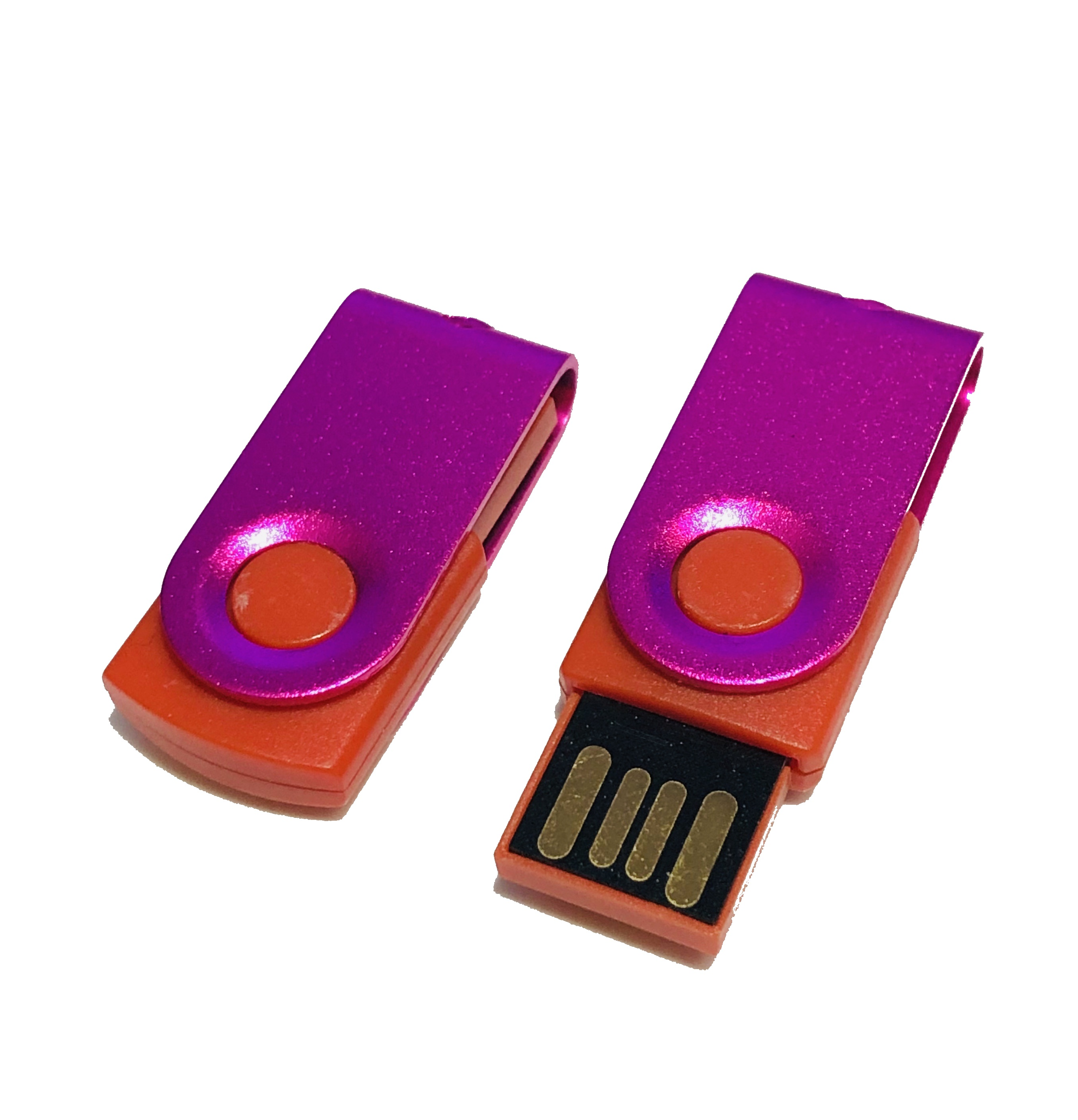 USB GERMANY ® MINI-SWIVEL USB-Stick 1 GB) (Rot-Pink