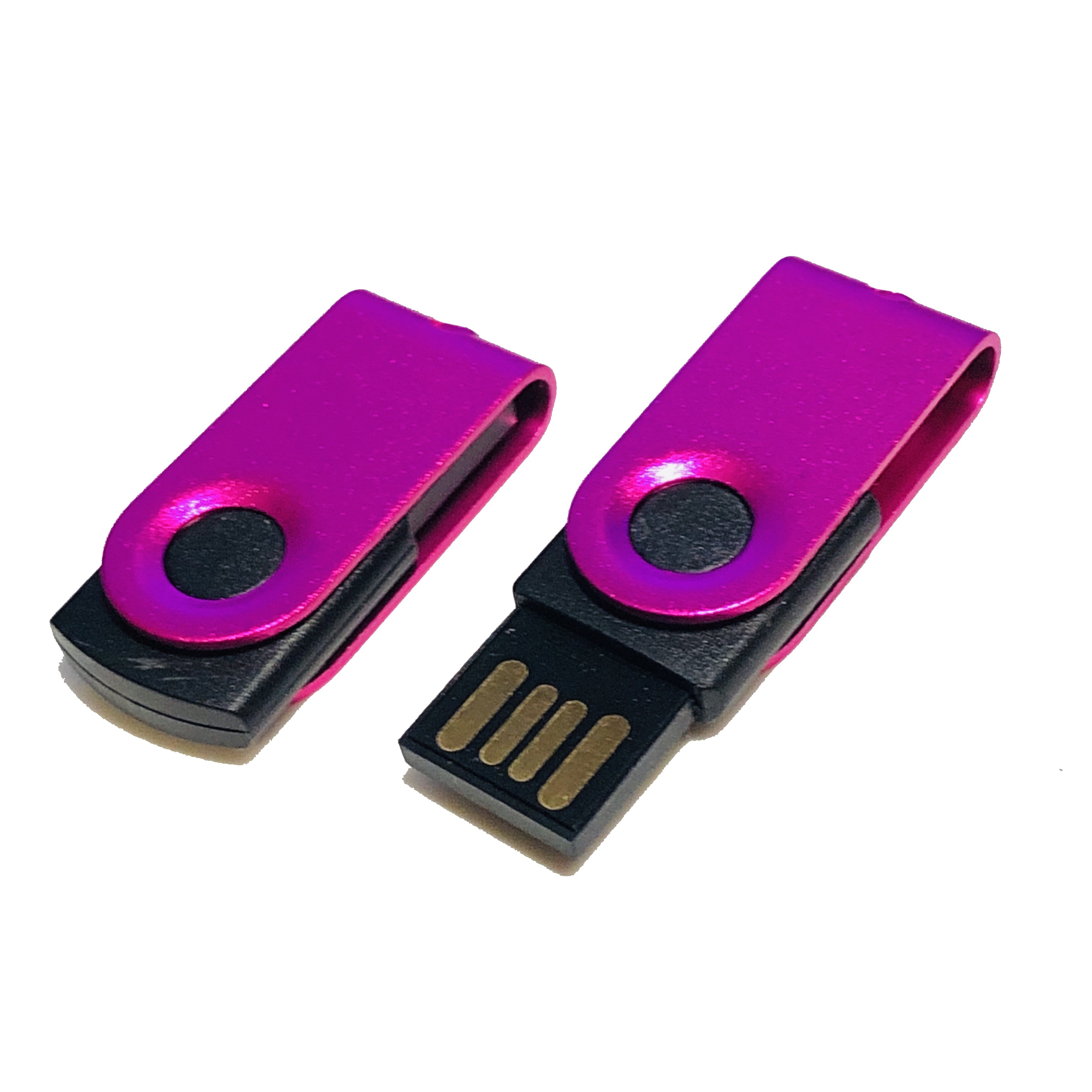 USB GERMANY ® MINI-SWIVEL USB-Stick 8 (Schwarz-Pink, GB)