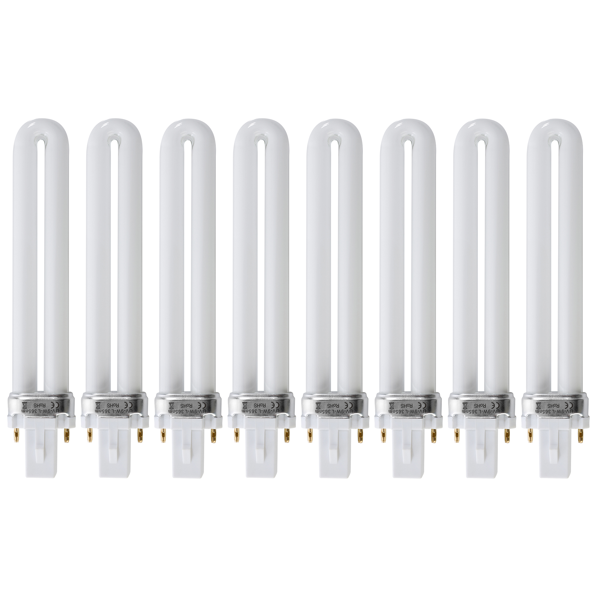Feilen weiß + UV 2 Lampe 20 UV-Lichthärtungsgeräte AREBOS 4 Buffer 16 x Röhren inklusive +