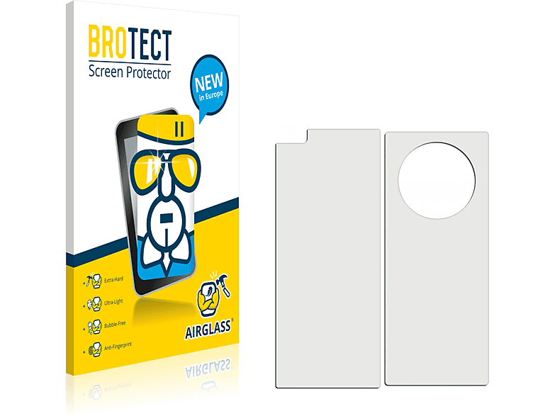BROTECT Airglass klare Schutzfolie(für Huawei Mate 40 Pro (Vorder + Rückseite))