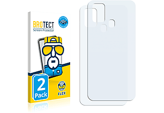 BROTECT 2x Flex Full-Cover 3D Curved Schutzfolie(für Samsung Galaxy M31 (Rückseite))