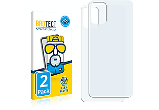 BROTECT 2x Flex matt Full-Cover 3D Cuverd Schutzfolie(für Motorola Moto G9 Plus (Rückseite))
