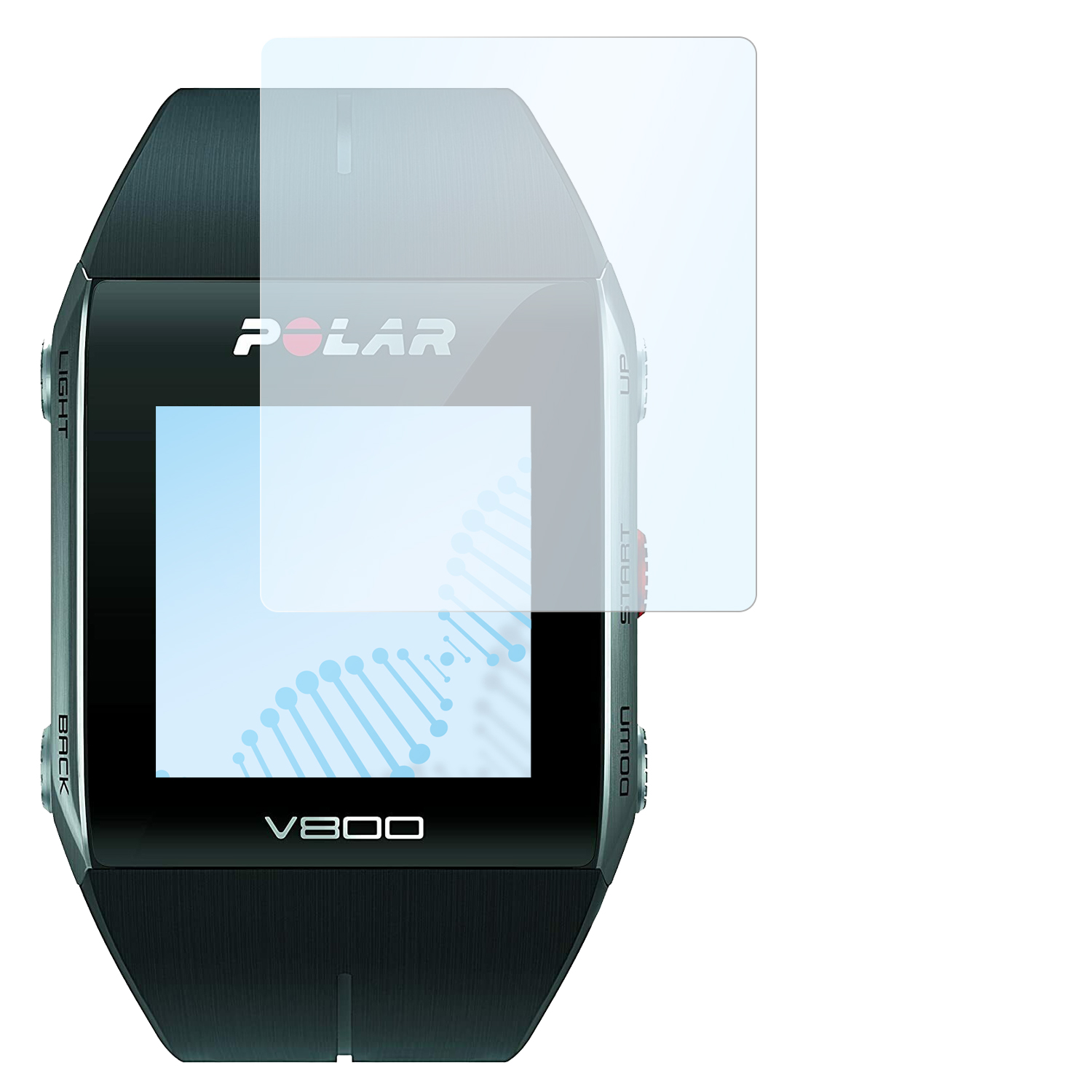 SLABO Antibakterielle Hybridglasfolie Schutzfolie Displayschutz(für V800) Polar