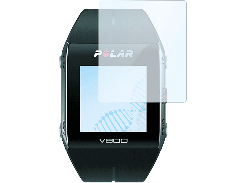 Hybridglasfolie Polar V800) Schutzfolie Displayschutz(für SLABO Antibakterielle