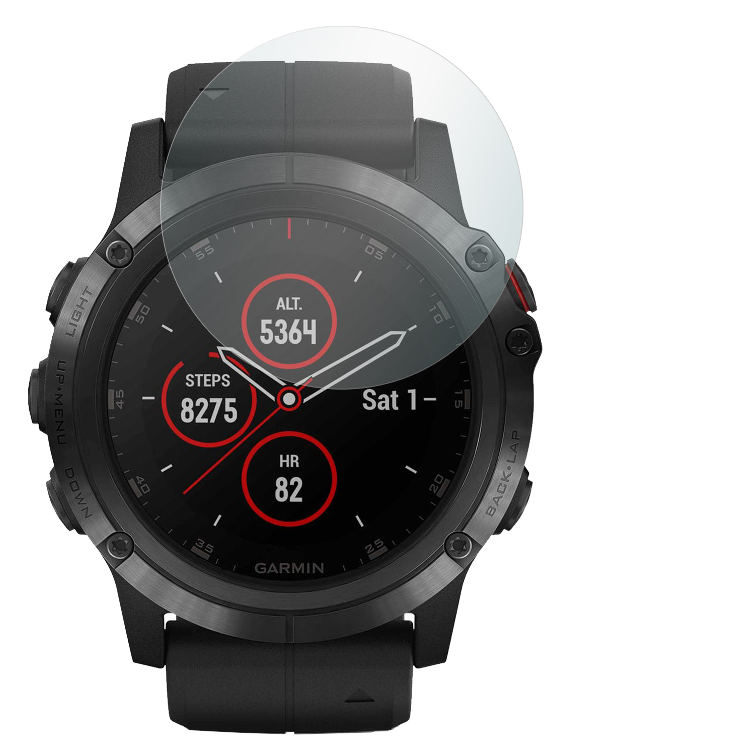 SLABO 4x Displayschutzfolie Clear Garmin Crystal 5X Plus) Displayschutz(für Fenix Garmin