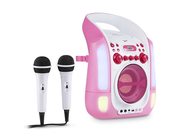 AUNA Kara Illumina Kinder KaraokeAnlage, Pink MediaMarkt