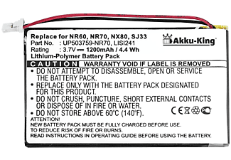 AKKU-KING Akku kompatibel mit Sony LISI241 Li-Polymer Handy-Akku, 3.7 Volt, 1200mAh