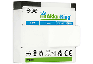 AKKU-KING Akku kompatibel mit XiaoYi AZ13-1 Li-Ion Kamera-Akku, 3.7 Volt, 890mAh