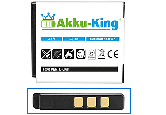 AKKU-KING Akku kompatibel mit Kodak KLIC-7004 Li-Ion Kamera-Akku, 3.7 Volt, 800mAh