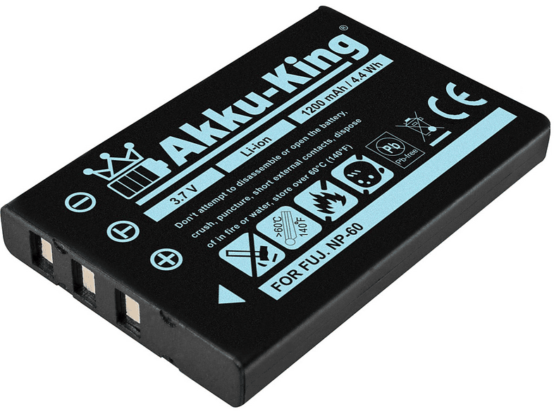 Akku-King Ersatzakku Kompatibel Mit Casio NP-40 (1150mAh) - Für BenQ, Olympus, Praktica Kameras