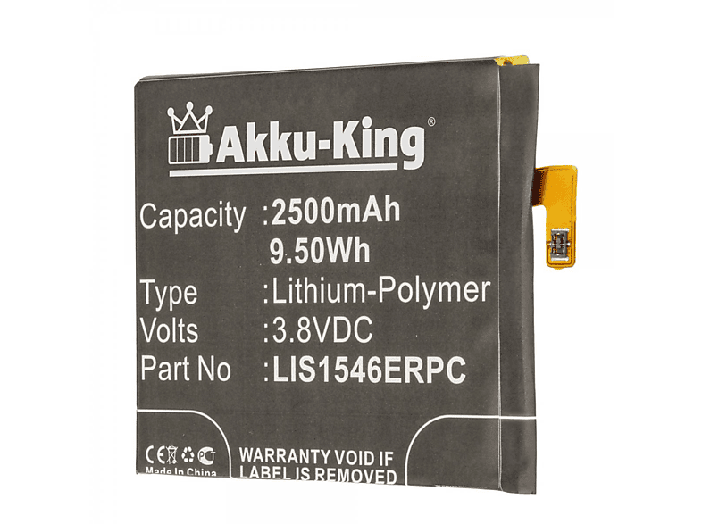 AKKU-KING Akku kompatibel mit Sony LIS1546ERPC Li-Polymer Handy-Akku, 3 ...